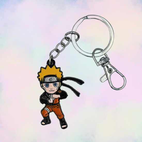 Naruto Shippuden Metal Keychain - Naruto - Metāla atslēgu piekariņš