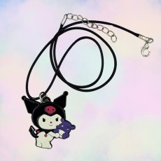 Hello Kitty Metal Necklace - Kuromi - Metāla kaklarota