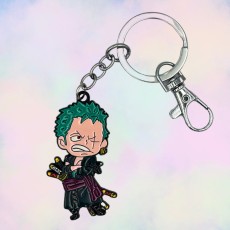 One Piece Metal Keychain - Roronoa Zoro