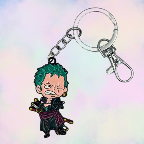 One Piece Metal Keychain - Roronoa Zoro - Metāla atslēgu piekariņš