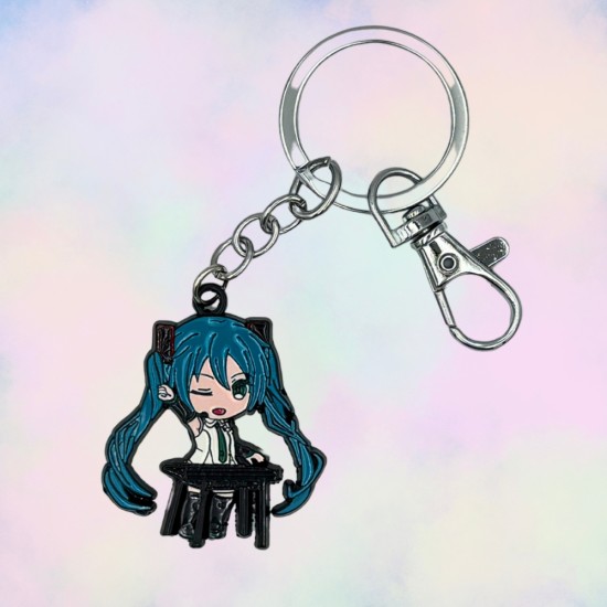 Hatsune Miku Metal Keychain - Hatsune Miku - Metāla atslēgu piekariņš