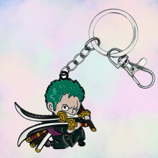 One Piece Metal Keychain - Roronoa Zoro - Metāla atslēgu piekariņš