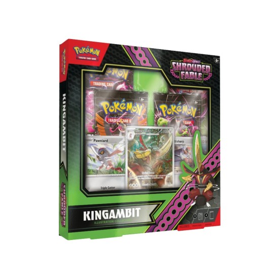 Pokemon Super Card Game TCG Trading Cards - Scarlet & Violet Shrouded Fable Kingambit Illustration Collection Rare Box EN - Kāršu spēle