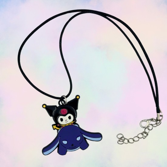 Hello Kitty Metal Necklace - Kuromi