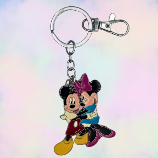 Mickey Mouse Metal Keychain - Mickey and Minnie - Metāla atslēgu piekariņš