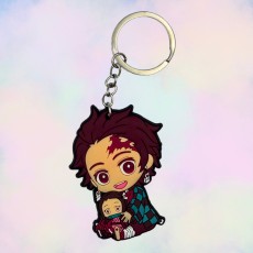 Demon Slayer Handmade Rubber Keychain - Tanjiro Kamado