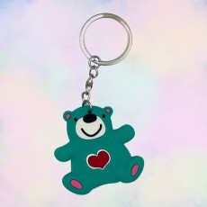 Bear Love Handmade Rubber Keychain - Bear