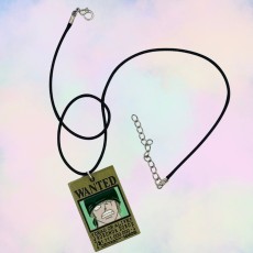 One Piece Metal Necklace - Wanted Roronoa Zoro