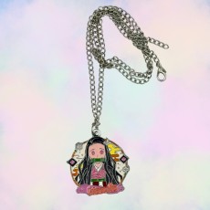 Demon Slayer Metal Necklace - Nezuko Kamado