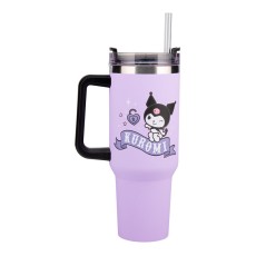 Paladone Hello Kitty Thermos Mug with Straw 1200ml - Kuromi - Termokrūze ar salmiņu