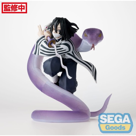 Sega Demon Slayer Kimetsu no Yaiba Xross Link Anime Figure 14cm - Obanai Iguro Hashira Training - Plastic figure
