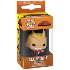 Funko Pocket POP! My Hero Academia Keychain - All Might Silver Age - Vinila atslēgu piekariņš