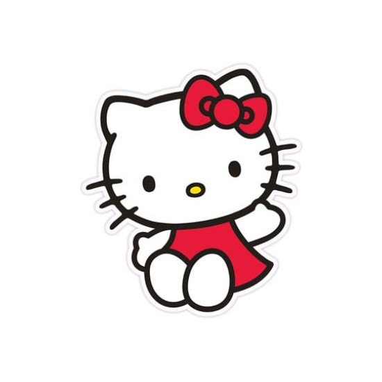 Herding Sanrio Hello Kitty Cushion / Pillow 36cm - Hello Kitty Red Dress - Decorative pillow