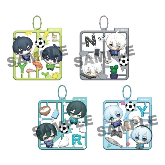 MegaHouse Blue Lock Plat Collection Plastic Keychain - Assortment Vol.1 - Atslēgu piekariņš