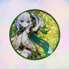 Genshin Impact Acrylic Collectible Token with Glitter - Design 2