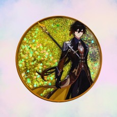 Genshin Impact Acrylic Collectible Token with Glitter - Design 3