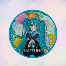 Hatsune Miku Acrylic Collectible Token with Glitter - Design 2