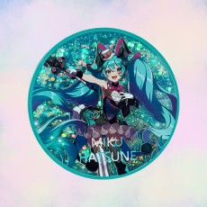 Hatsune Miku Acrylic Collectible Token with Glitter - Design 4