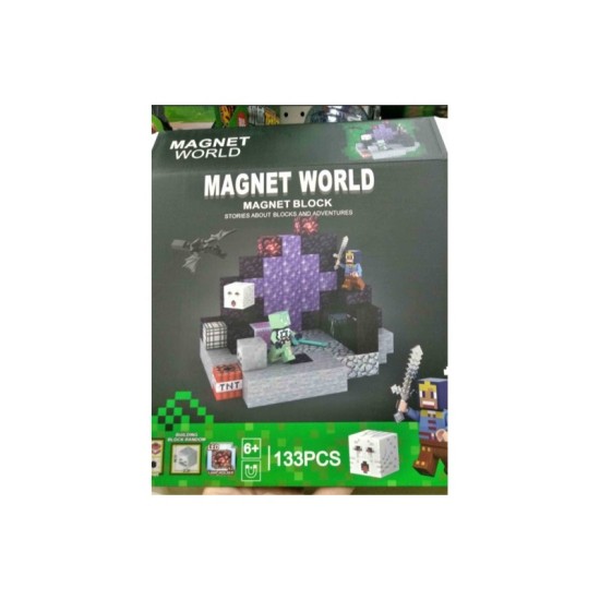 Minecraft Magnetic Blocks - 133 pcs. - Магнитные блоки / конструктор