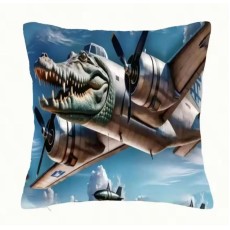 Italian Brainrot / AI Italian Animals Cute pillow Cushion 35 x 35cm - Bombardiro Crocodilo - Декоративная подушка