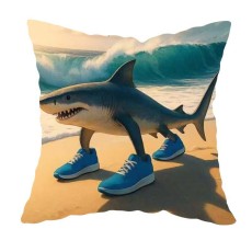 Italian Brainrot / AI Italian Animals Cute pillow Cushion 35 x 35cm - Tralalero Tralala - Декоративная подушка