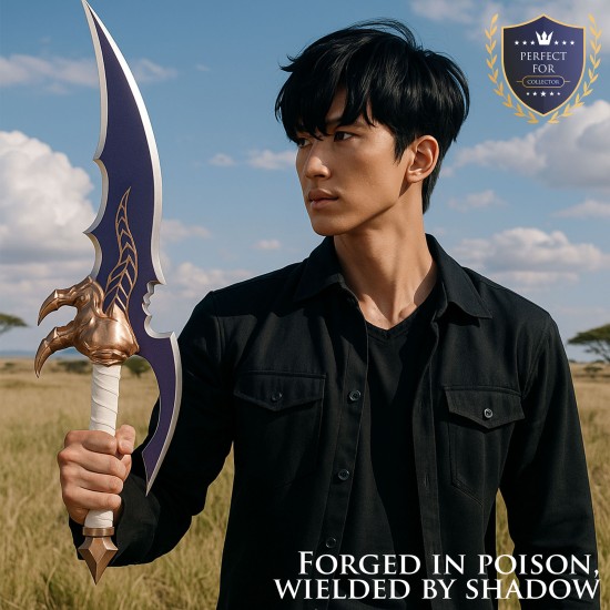 Solo Leveling Stainless Steel Kasakas Venom Fang Sword by Jinwoo 61,5cm - Katana