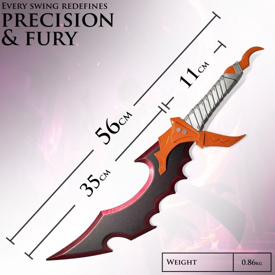 Solo Leveling Stainless Steel Sung Jinwoo Schwert Kasakas Knight Killer Sword with Stand 56cm - Katana