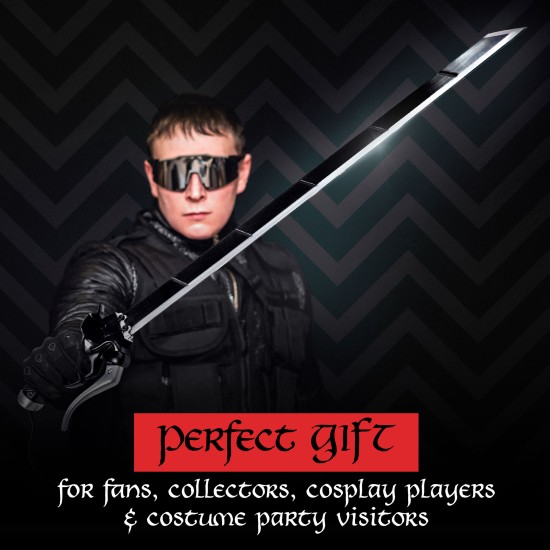 Attack on Titan Stainless Steel Half-Blade-Sword - Decorative Version 100cm - Tērauda Zobens (Katana)