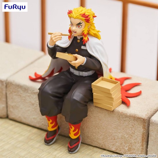 Furyu Demon Slayer Kimetsu no Yaiba Noodle Stopper Figure 14cm - Rengoku Kyojuro - Plastmasas figūriņa