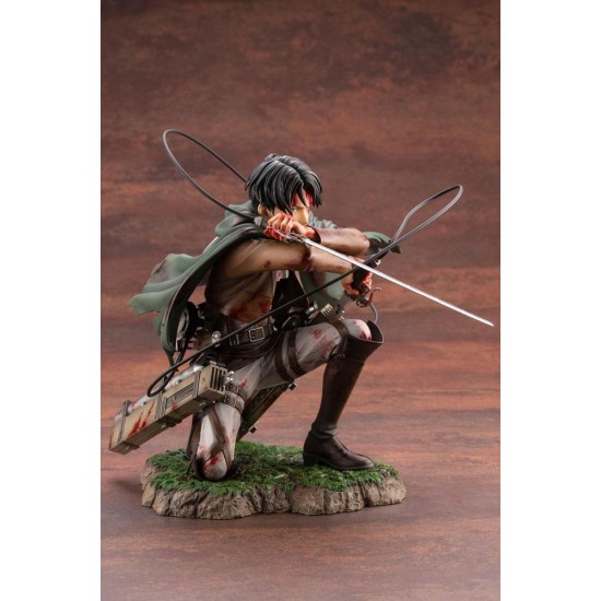 Kotobukiya Attack On Titan ARTFXJ 1/7 Figure 17cm - Levi Fortitude - Plastmasas figūriņa