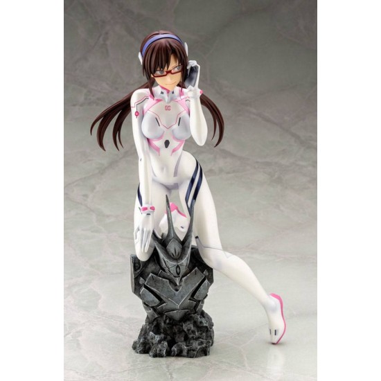 Kotobukiya Rebuild of Evangelion Thrice Upon A Time Ver. Illustrious White Plugsuit 1/6 Figure 24cm - Mari Makinami - Plastmasas figūriņa