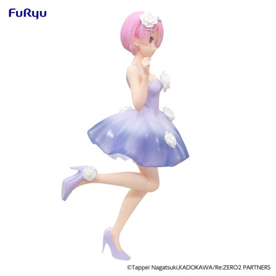 Furyu Re:Zero Trio-Try-iT Bunnies Figure 21cm - Rem Flower Dress - Plastmasas figūriņa