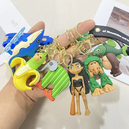 3D Keychain Italian Brainrot / AI Italian Animals - Il Cacto Hipopotamo - Atslēgu piekariņš