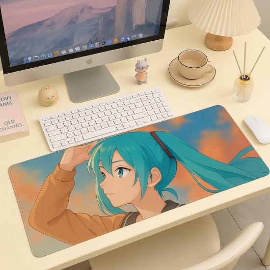 Hatsune Miku L Mousepad 80 x 30 cm - Design 1 - Peles paliktnis