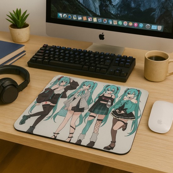 Hatsune Miku Mousepad 30 x 25 cm - Design 1 - Peles paliktnis