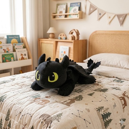 How to Train Your Dragon - Bezzobis (guļ) 55cm - Plīša rotaļlieta