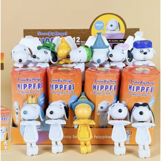 Sonny Angel Hippers (Snoopy Series) Blind Box Decorative Mini Figure (1 pcs.) - Pielīmējama dekoratīva viedierīču figūriņa