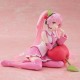 Taito Prize Hatsune Desktop Cute Ver. Cherry Cushion Figure 13cm - Sakura Miku - Plastmasas figūriņa