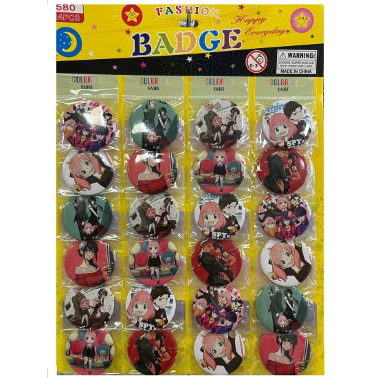 Spy x Family Assorted Pin Badge 58mm (1 pcs.) - Piespraude