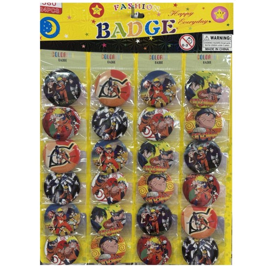 Naruto Assorted Pin Badge 58mm (1 pcs.) - Значок
