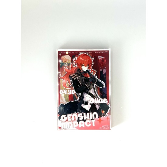Genshin Impact Acrylic Image with Hero 12 x 8cm - Diluc - Akrila attēls ar varoni