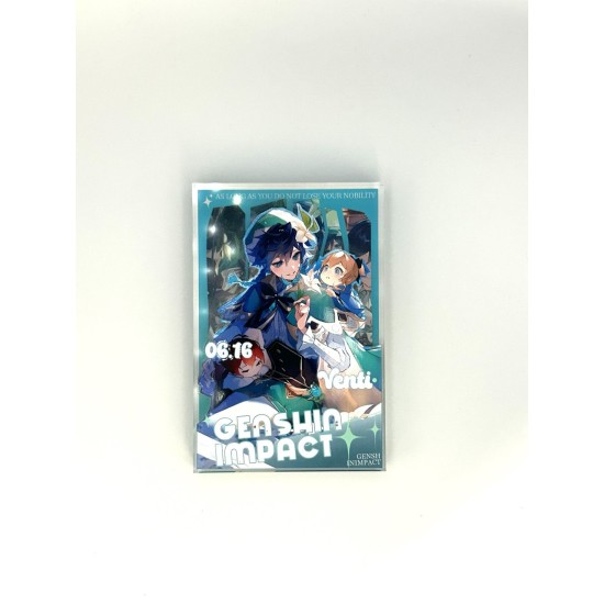 Genshin Impact Acrylic Image with Hero 12 x 8cm - Venti - Akrila attēls ar varoni