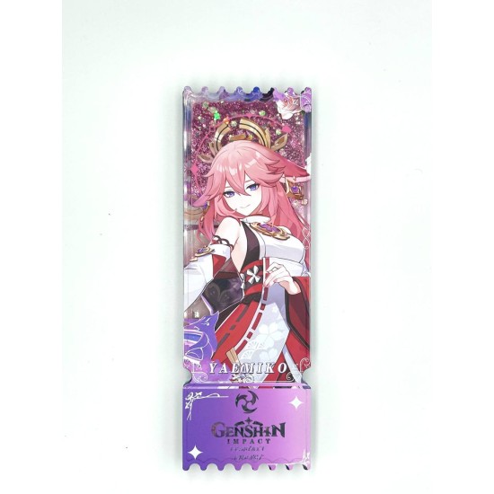 Genshin Impact Acrylic Bookmark with Hero 18 x 6cm - Yaemiko - Akrila grāmatzīme