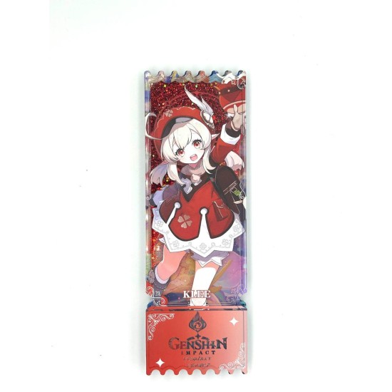 Genshin Impact Acrylic Bookmark with Hero 18 x 6cm - Klee - Akrila grāmatzīme