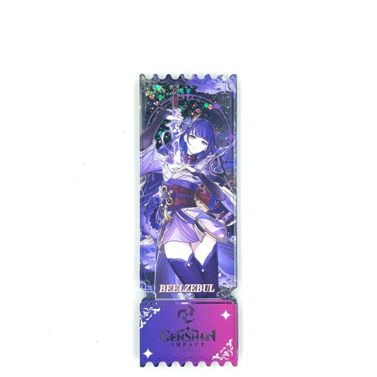 Genshin Impact Acrylic Bookmark with Hero 18 x 6cm - Beelzebul - Akrila grāmatzīme
