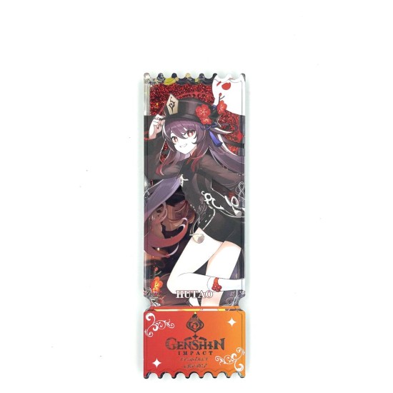 Genshin Impact Acrylic Bookmark with Hero 18 x 6cm - Hutao - Akrila grāmatzīme