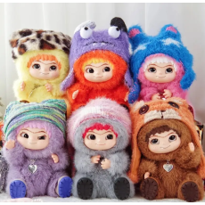 Letsvan Wakuku Trendy Party Series Blind Box Plush Doll 17cm - Plīša monstriņš / Piekarināms aksesuārs / Somas piekariņš