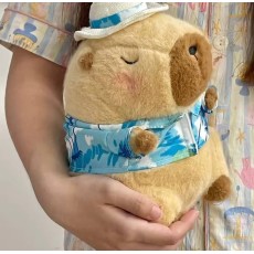 Capybara Plush Toy 42cm - Brown Capybara on Holiday - Plush toy