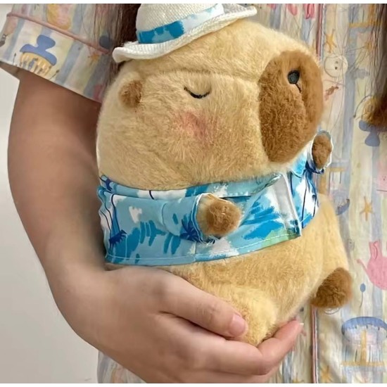Capybara Plush Toy 42cm - Brown Capybara on Holiday - Plush toy
