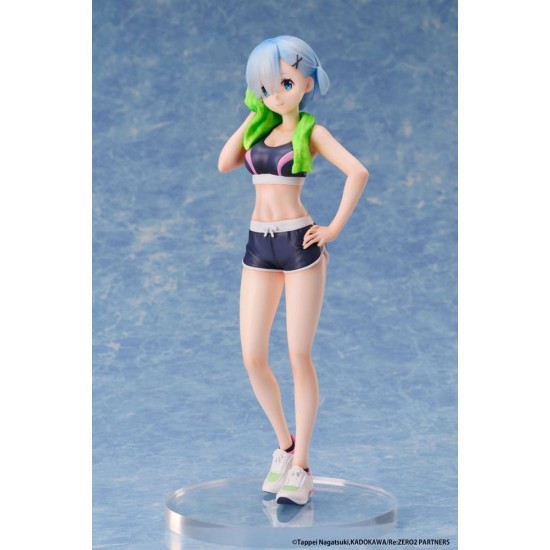 Kodakawa Re:Zero Starting Life in another World 1/7 Figure 23cm - Rem Sports Wear - Plastmasas figūriņa